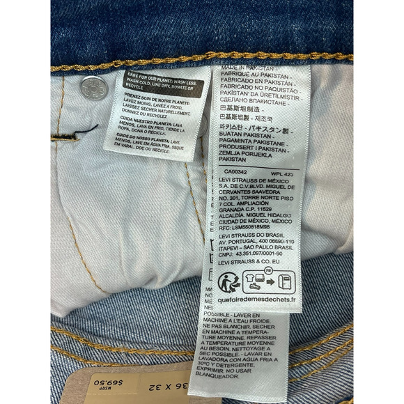 Levi Strauss 514 Straight Men's Jeans Size 38x32 (0164) - Picture 10 of 11